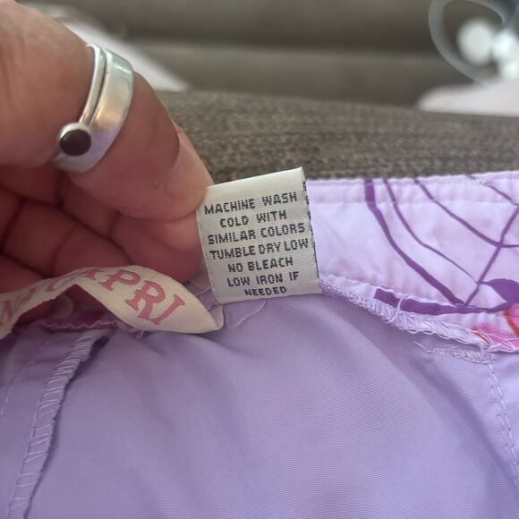 Nina Capri Lilac Purple Capri Pants Convertible Womans Size 8 Summer Beachy NEW - Picture 8 of 9